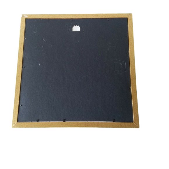 VTG Floral Needlepoint Matted Cross Stitch Pink Roses Gold Frame Flowers 12.5" - Picture 4 of 6